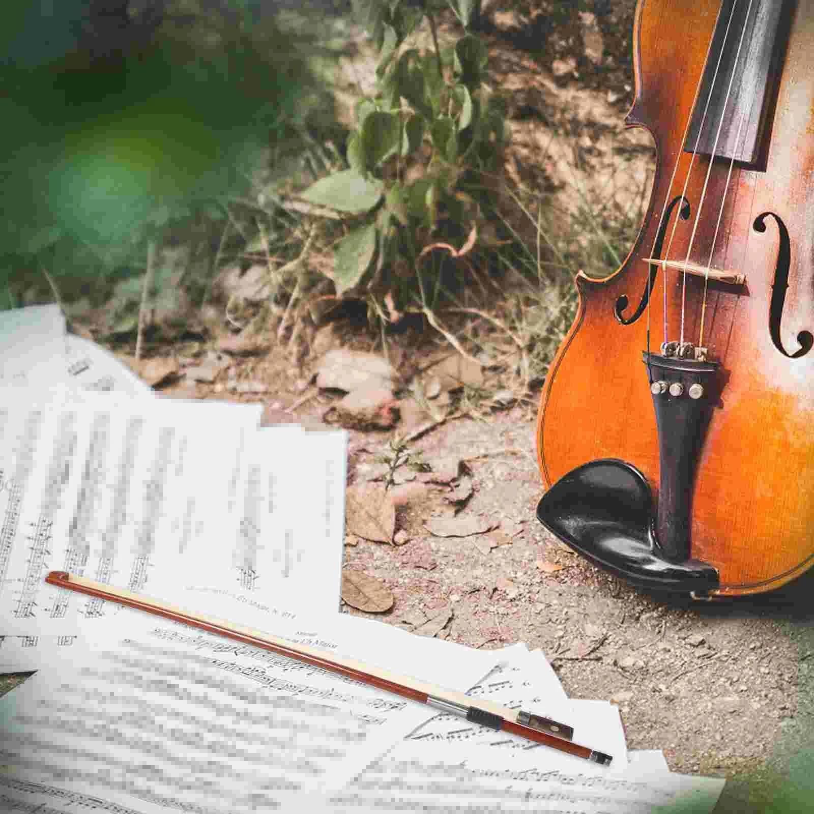 Anfänger Geige Bogen Bogen Violine Holz 4 Größe Kohlefaser Synthetik Elektrisches Rosshaar Zubehör Instrument Professionell