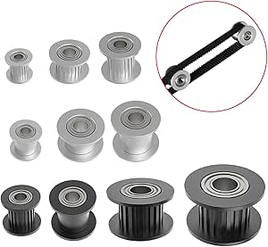 GT2 Idler Pulley 16 Teeth 3mm Bore 6mm Width Timing Pulley Wheel Aluminum For 3d Printer Pack Of 5pcs~p105053529