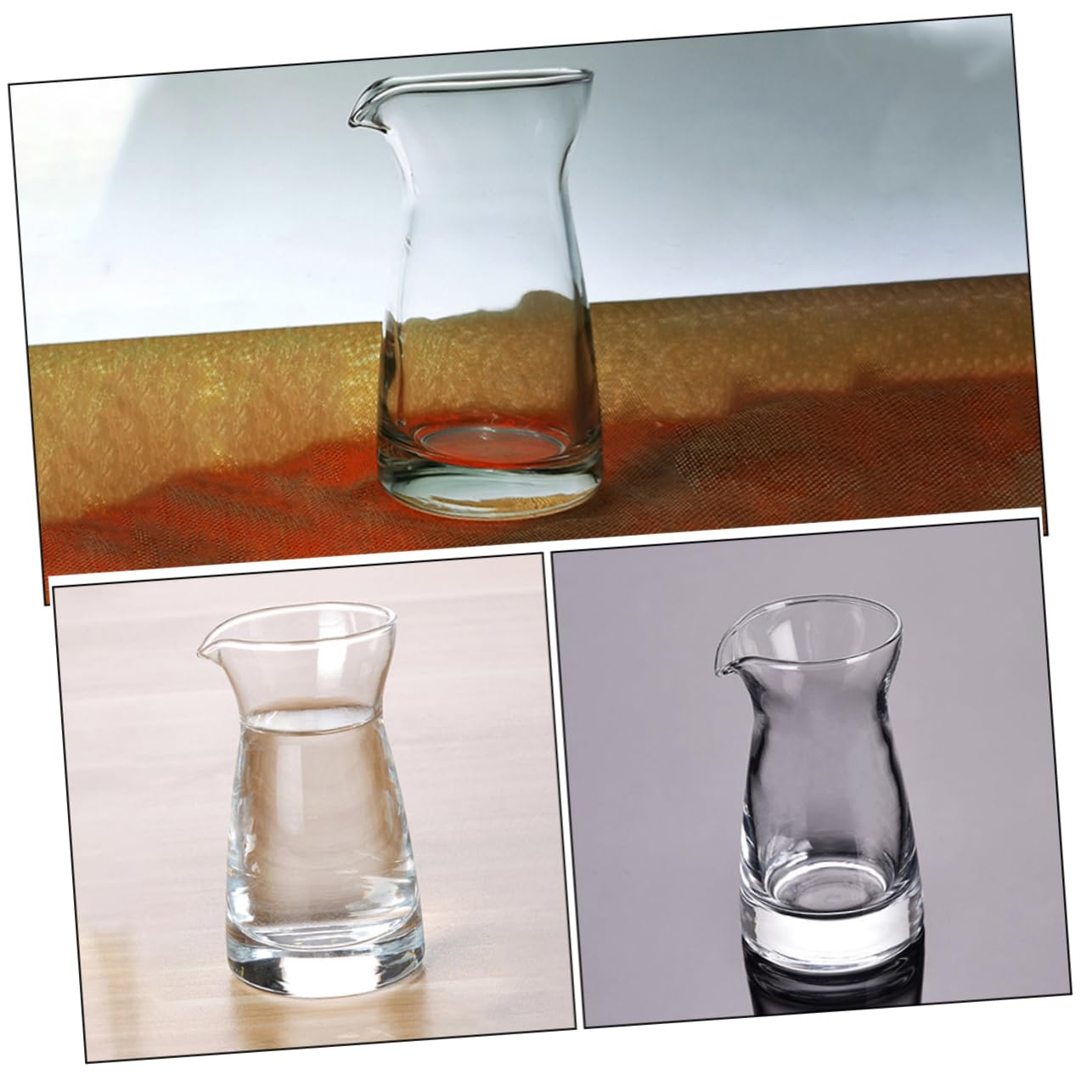 Gatuida Milchkännchen Frische Lebensmittelaufbewahrung aus Glas Elegantes Design 80ml 6 Stück für Küche und Gastronomie