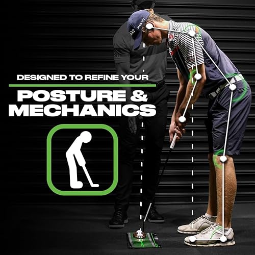 Miniatura 6 de Espejo de Putting de Golf - Ayudas de Entrenamiento de Golf para Hombres y Mujeres - Ayuda de Entrenamiento de Putting Pro Path Aprobada por