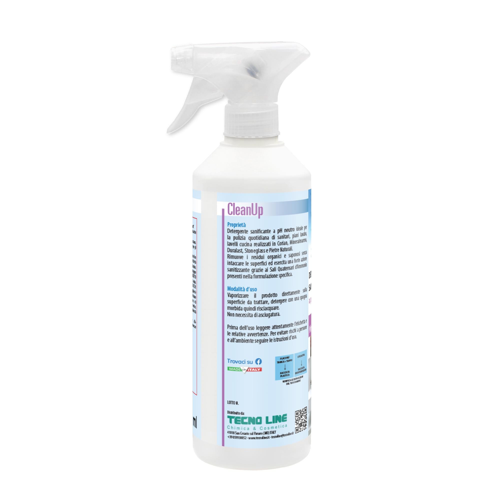 Detergente pH Neutro per Corian 500 ml – Pulizia Vaporizzatore per Superfici Delicate e Pietre Naturali