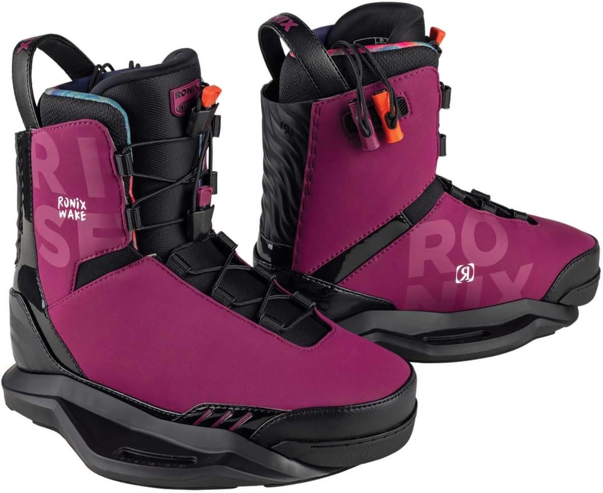 Ronix Rise Intuition Women's Wakeboard Bindings 2026 [Merlot/Peach], Women's 9