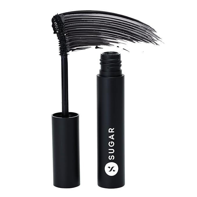 SUGAR Cosmetics – Uptown Curl – Mini Lengthening Mascara – 01 Black Beauty (Black Mascara) – Lightweight and Smudgeproof Mascara, With Lash Growth Formula – Lasts Up to 8 hours at Rs. 199