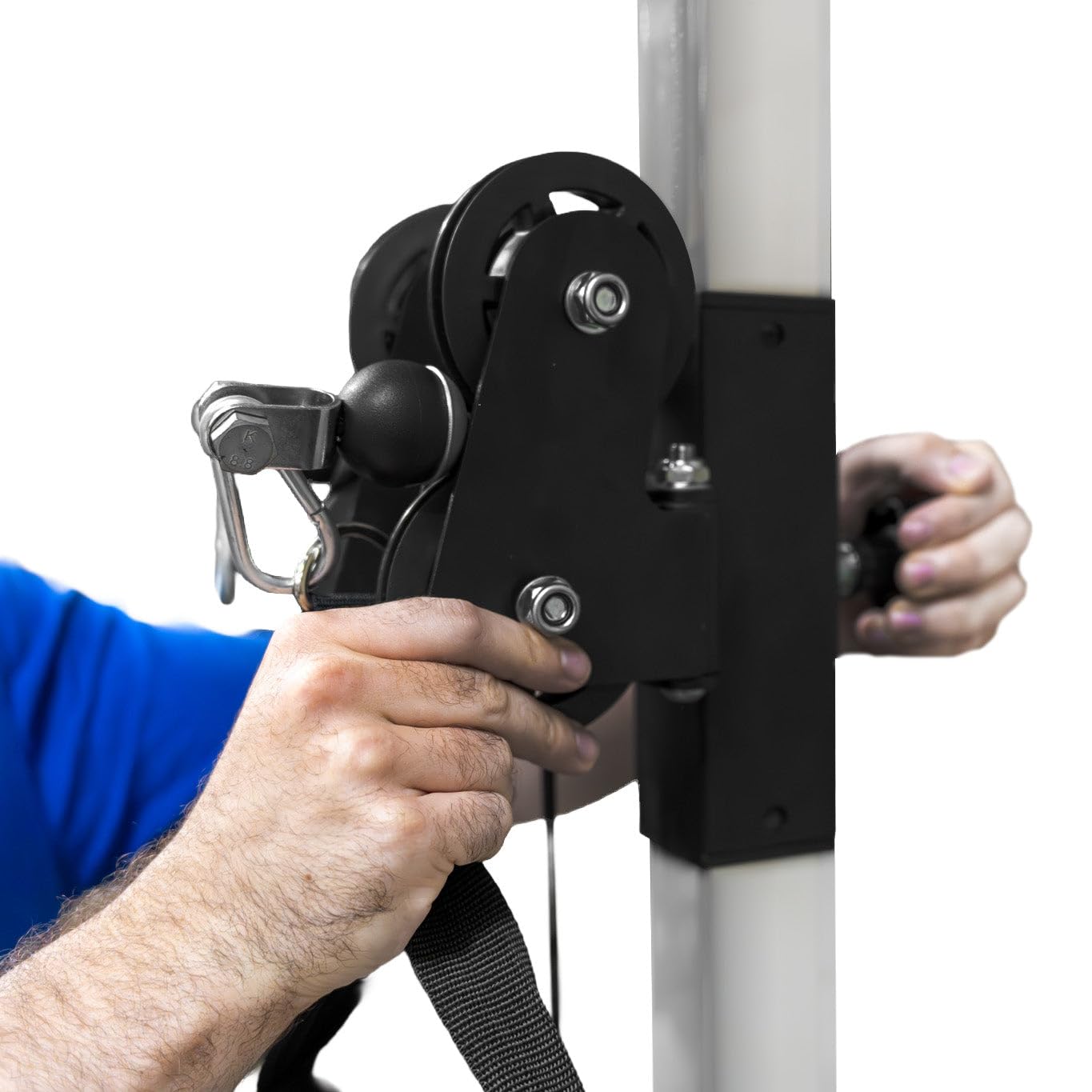 Stazione a Cavi da Parete Multifunzione Palestra Domestica Regolabile Pacco Pesi 80kg Allenamento Forza Crossover Doppio Sistema Altezza Regolabile Accessori Inclusi