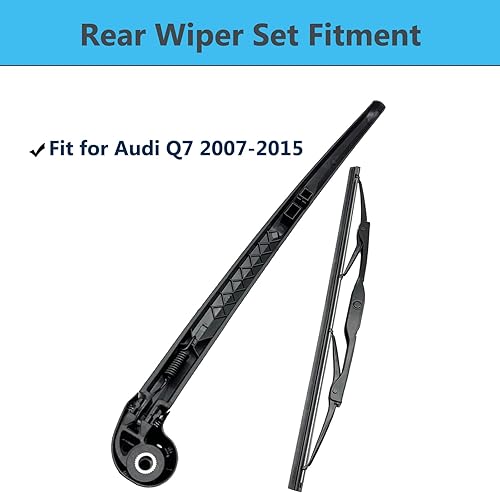 Miniatura 2 de Brazo y cuchilla del limpiaparabrisas trasero de repuesto para Audi Q7 2007-2015 Brazo y hoja del limpiaparabrisas trasero, estilo de fábrica de