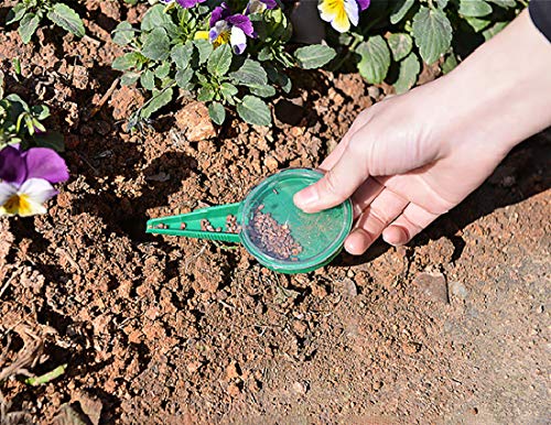 Set 4 piezas dispensador de semillas ajustable para jardín miniatura 4
