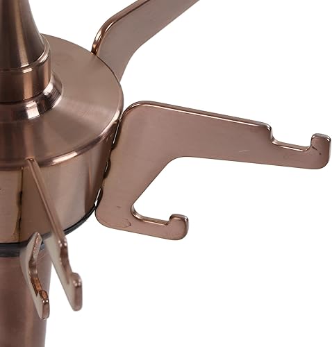 Miniatura 4 de Soporte para utensilios de cocina con 12 ganchos, organizador de almacenamiento giratorio de acero inoxidable para encimera, estante de