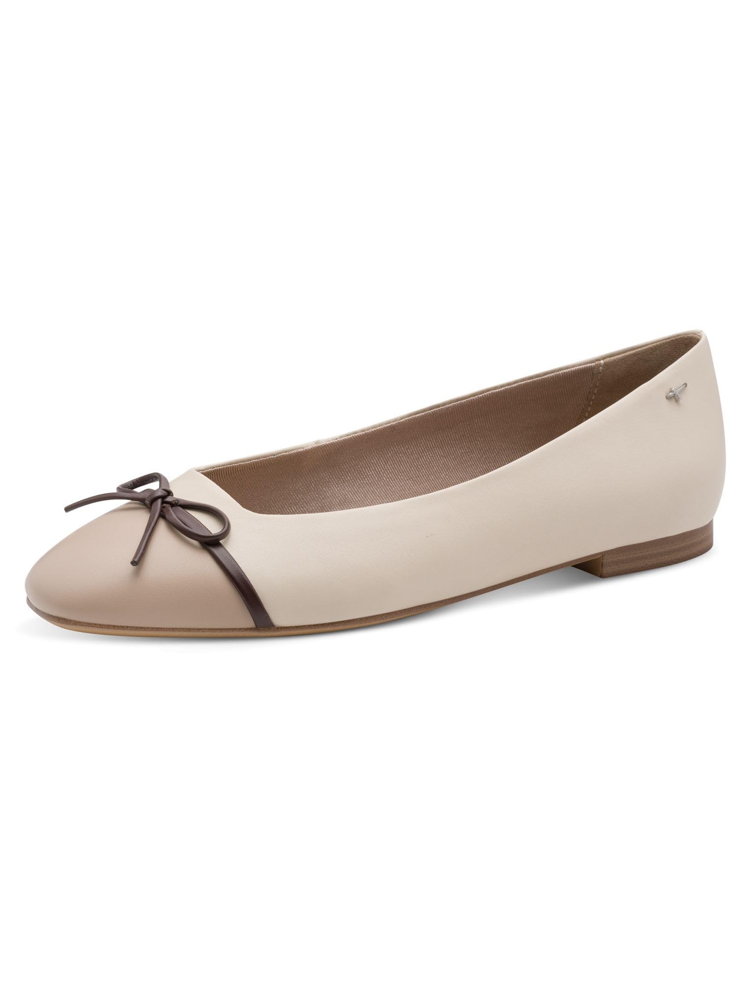 Tamaris Women's ballerina flat beige 5.5 UK