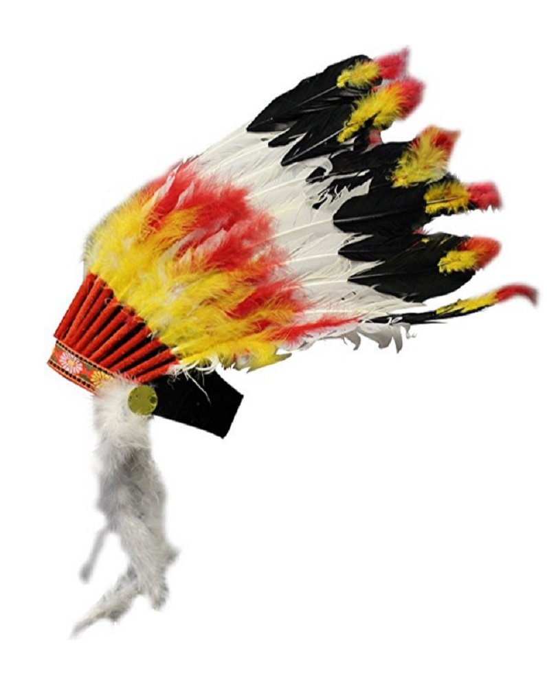 Men's Adult Big Chief Feather Headdress