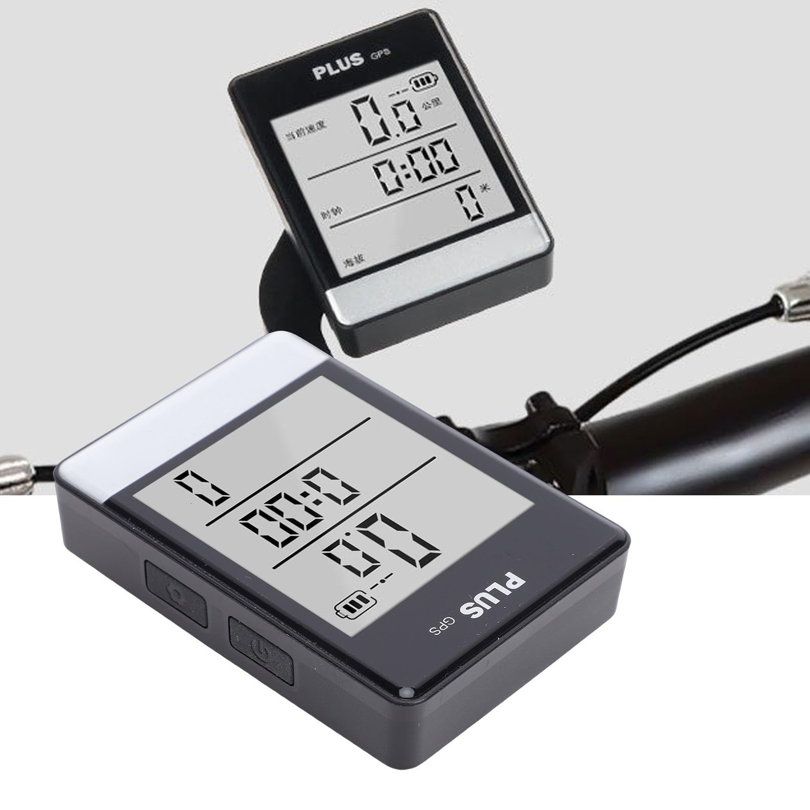 Computer da Bici GPS, Contachilometri Tachimetro per Bici Wireless Impermeabilizzante con Schermo Retroilluminato da 3,26 Pollici