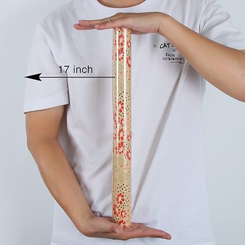 Vista 102 de Aimyoo Rollo de papel de estraza floral, papel de regalo de flores vintage para todas las ocasiones, para bodas, cumpleaños, despedidas de soltera