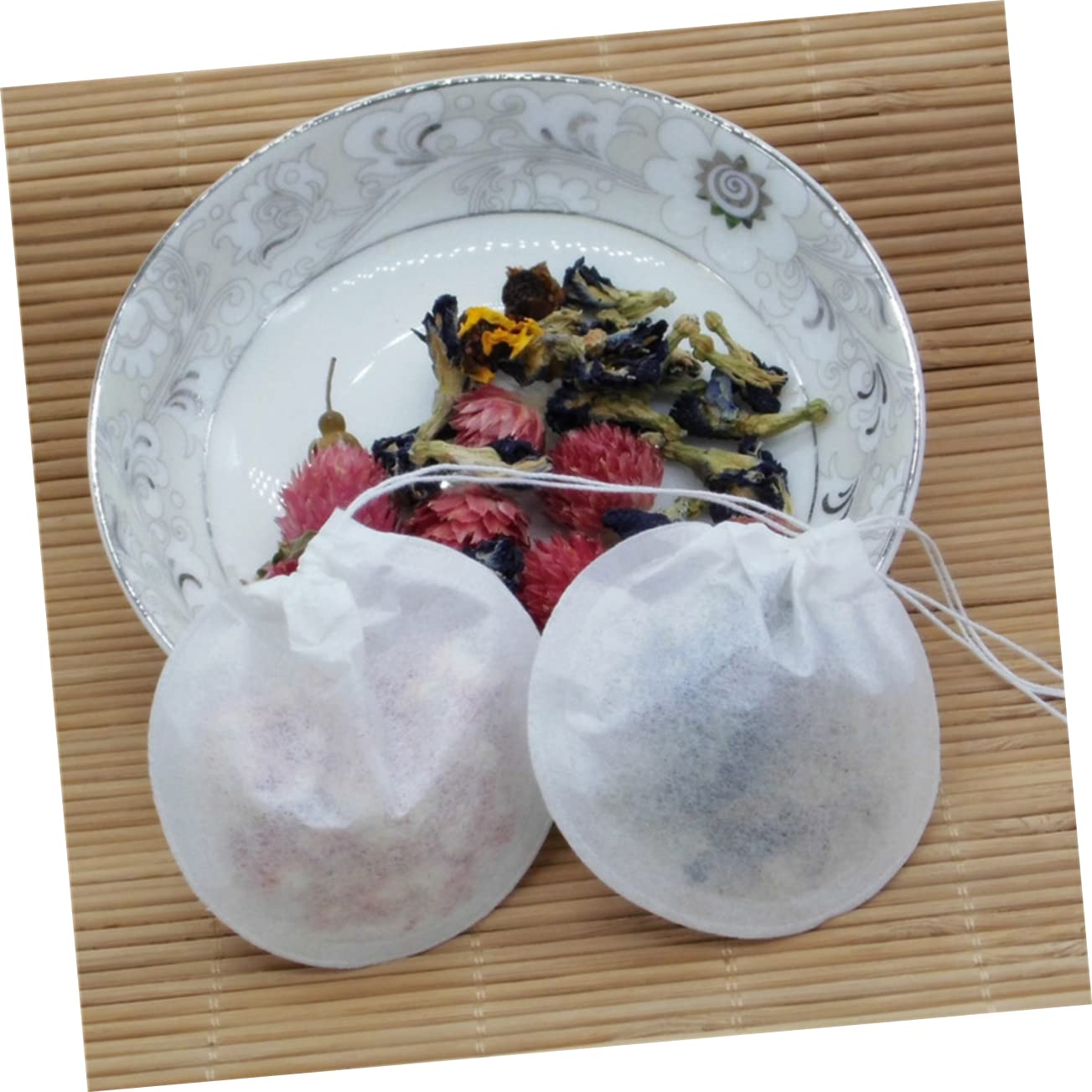 LIFKOME 900 Piezas bolsa de té bolsitas de té reutilizables bolsas de decocción té a granel bolsas de té bolsitas de té para té suelto bolsitas de té con cordón Conformado bolsa de filtro