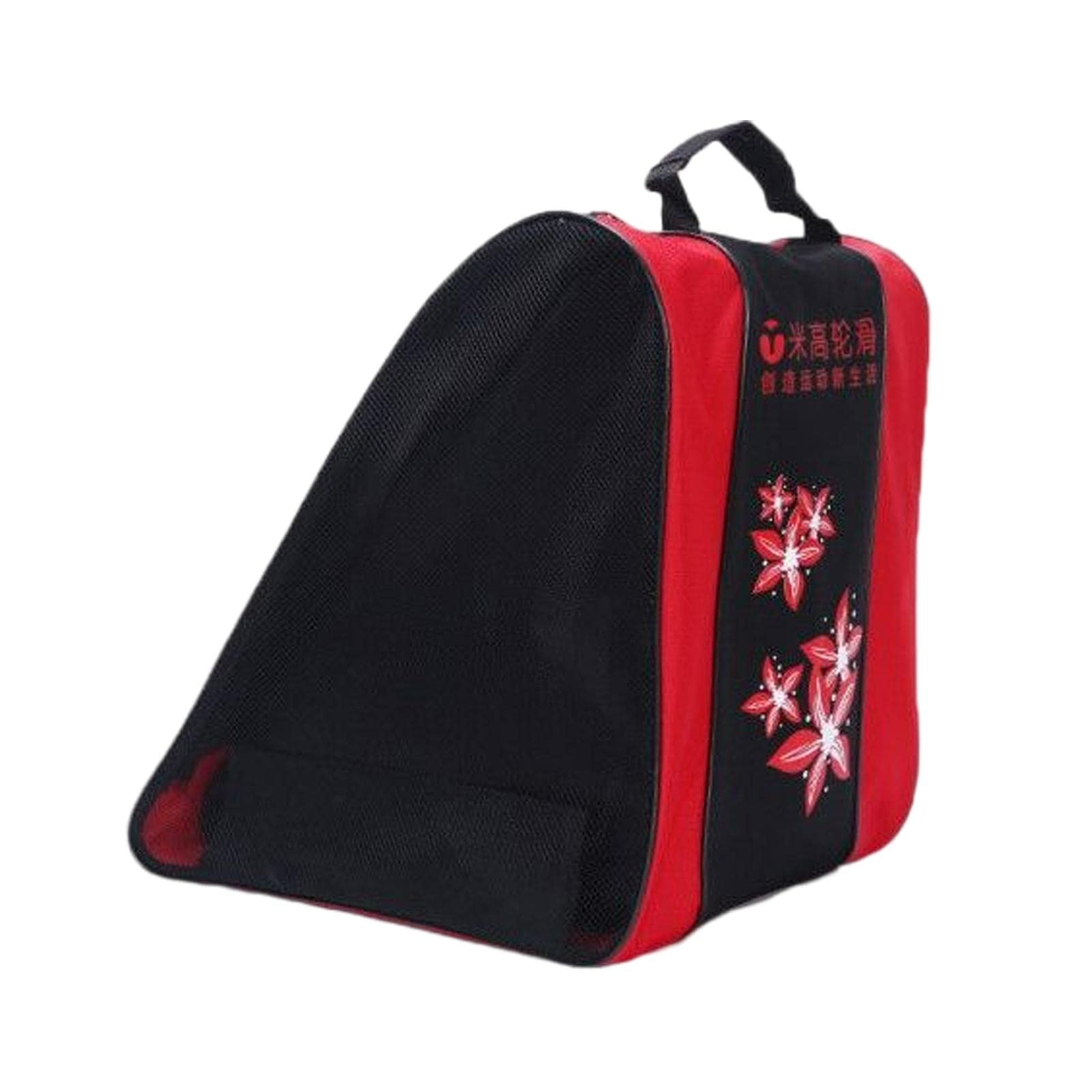 UJEAVETTE® 3Layers Skate Carry Bag for Kids Roller Skates Inline Skates Ice Skates Red-image-26