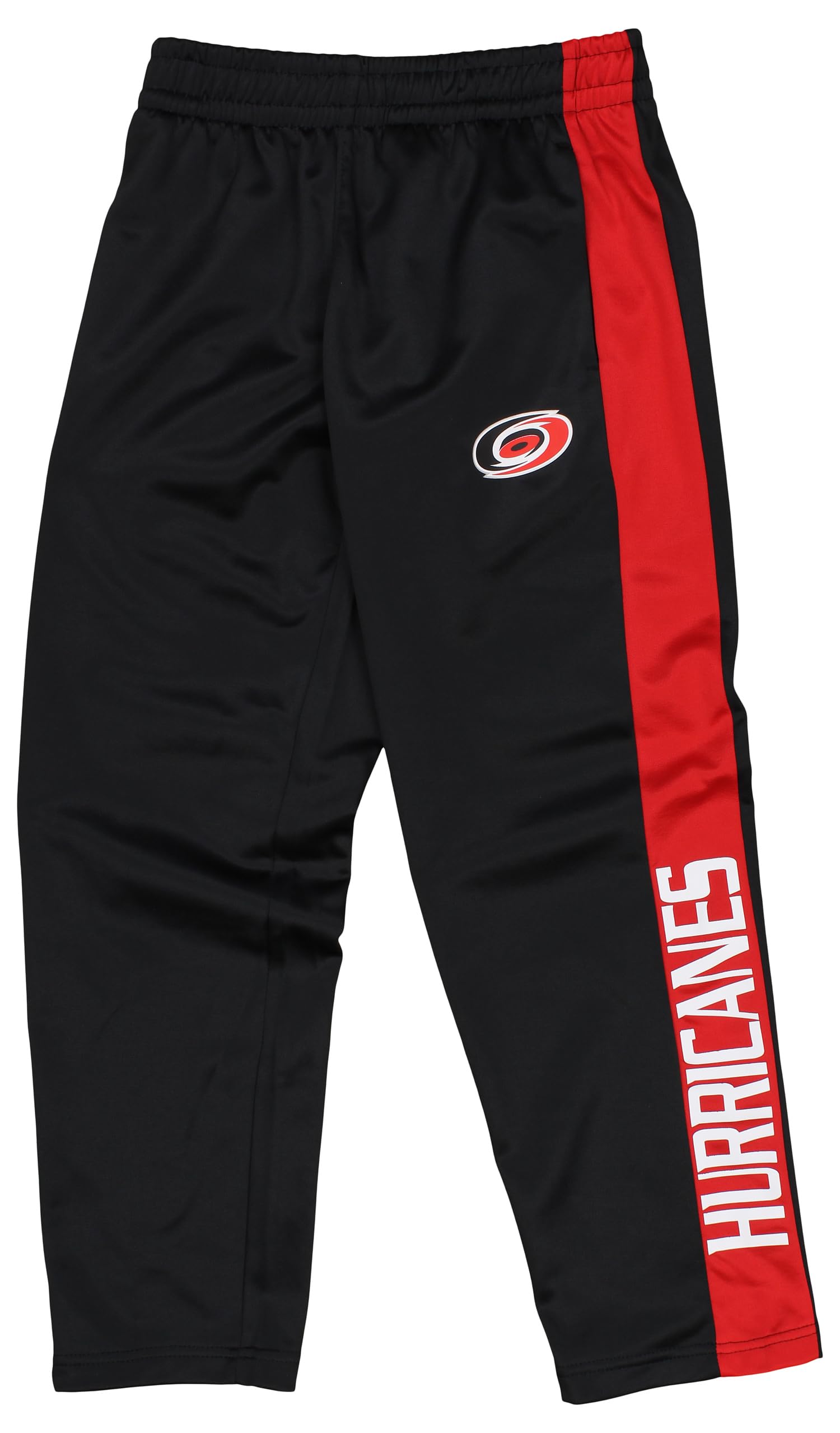 Outerstuff NHL Youth Boys (8-20) Side Stripe Slim Fit Performance Pant, Carolina Hurricanes Medium (10-12)
