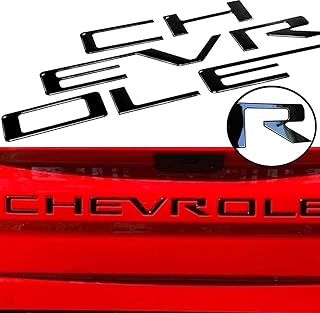 Tailgate Inserts Letters Compatible for 2019 2020 2021 2022 2023 Silverado, 3D Raised & Strong Adhesive Decals Letters, Tailgate Emblems Inserts Letters - Gloss Black