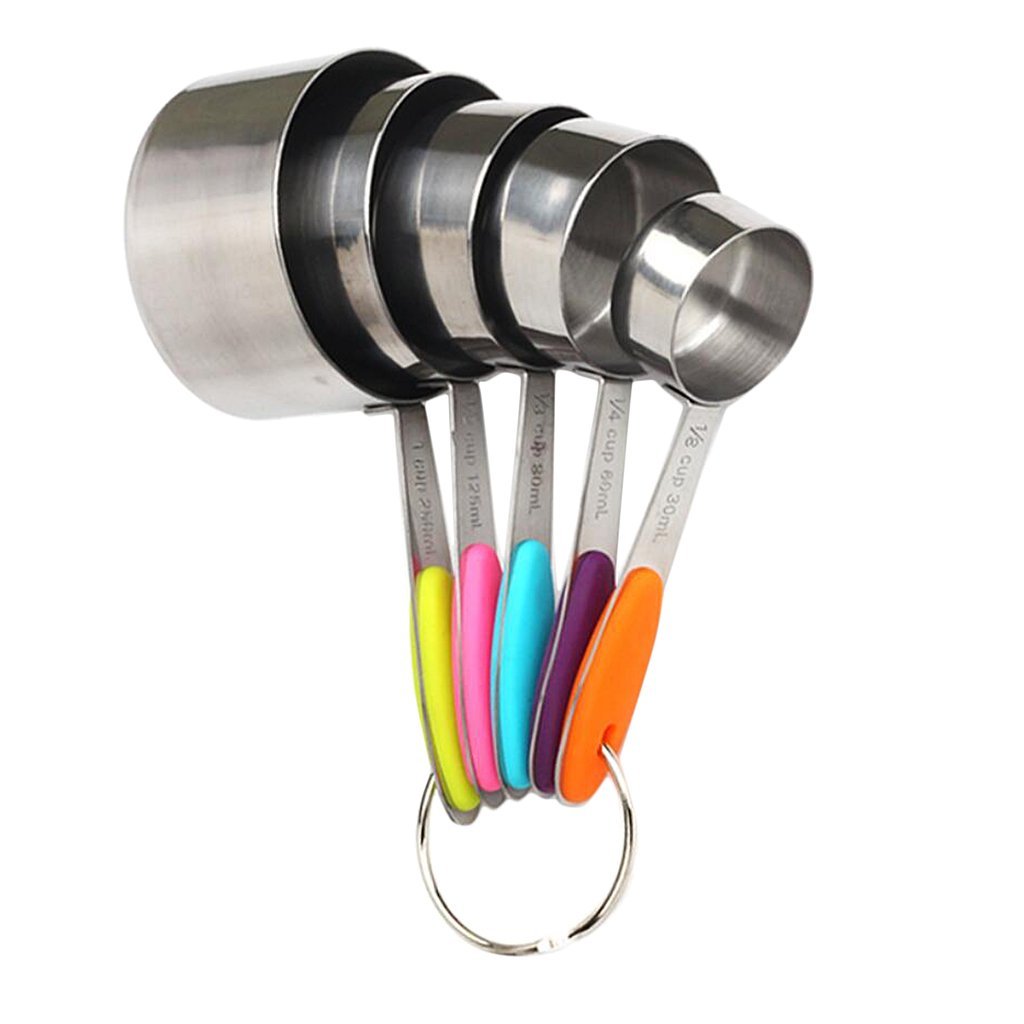 10-teiliges Messbecher- und Messlöffel-Set aus Edelstahl zum Backen, Kochen, Küchenhelfer