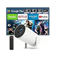 SUMTAB Mini Proiettore con Bluetooth e WiFi, Proiettore Portatile 4K 1080P Supporta