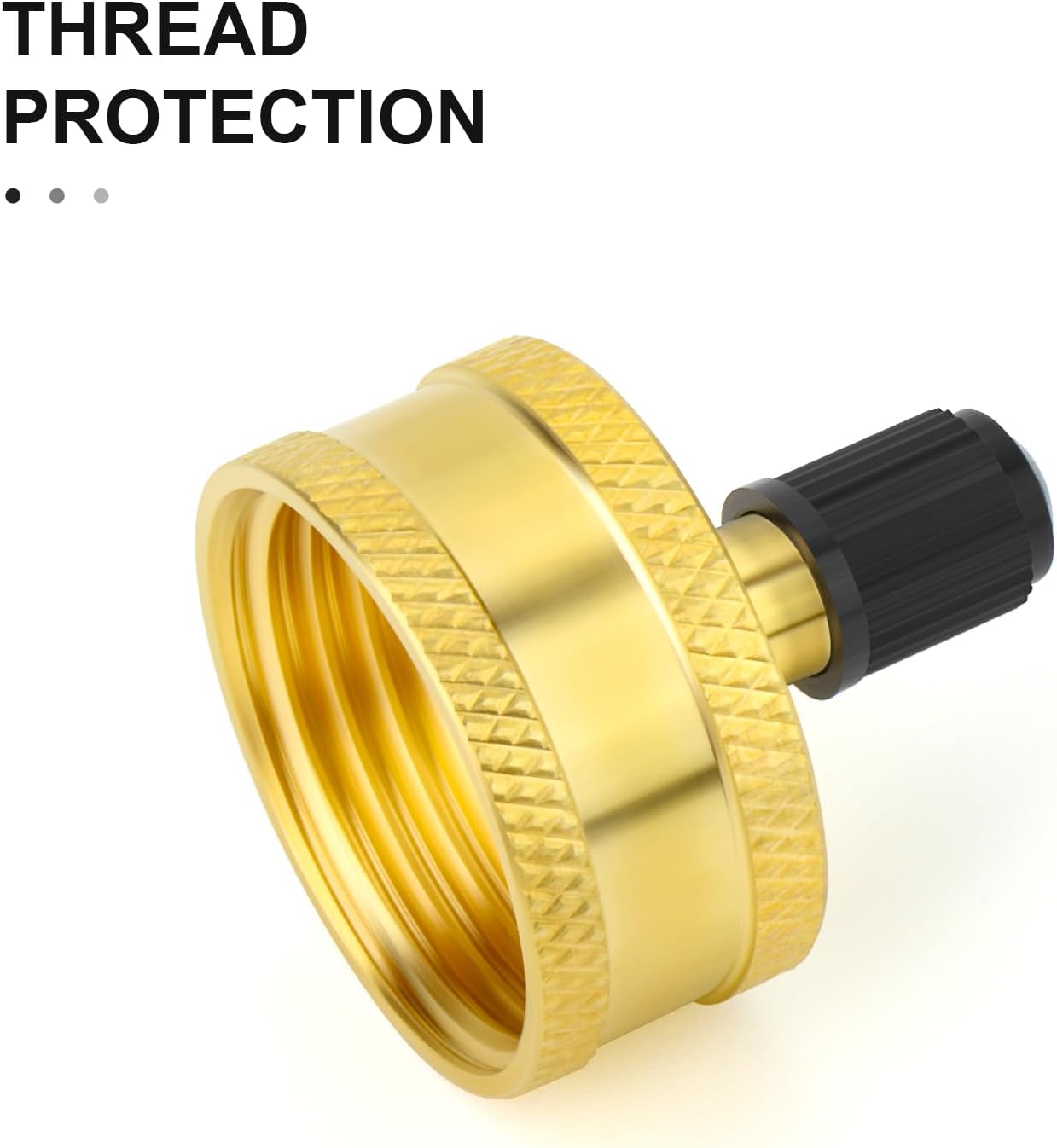 GASHER 5PCS Schrader Valve 3/4" GHT Female, Brass Tire Inflation Valve for Garden Hose, Winterize Blow Out Adapter for campers, motorhomes and travel trailers