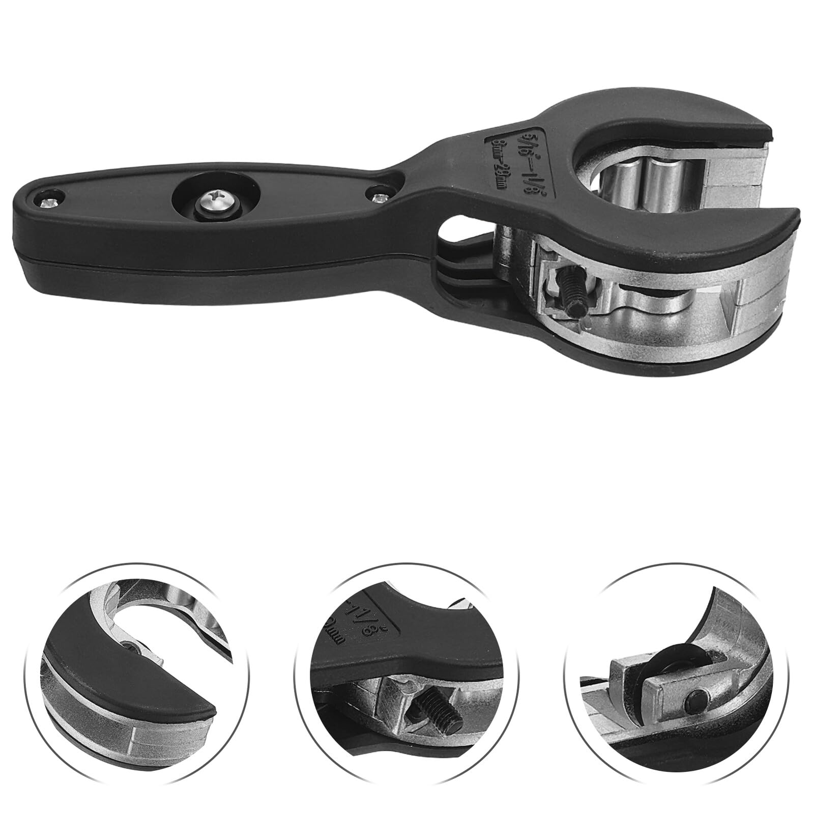 Coupe-tube à Cliquet Manuel Noir 8-29 Mm Roulement, Outil de Coupe de Tuyaux Pvc et Ppr pour Usage Industriel et Professionnel, Coupe-tubes Robuste et Précis, Outils de Coupe