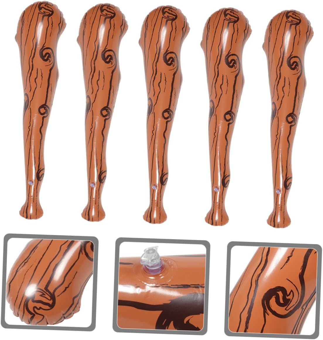 Kisangel 5pcs Iconic Inflatable Bat for Baseball Games Parties Decor Easy Inflate Portable