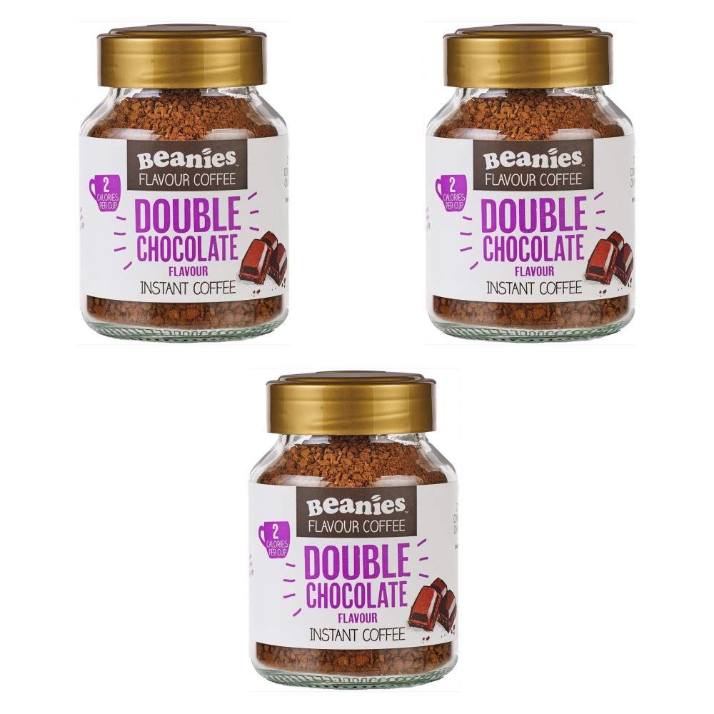 Beanies Double Chocolate Flavour Instant Coffee 50g, 3 Pack