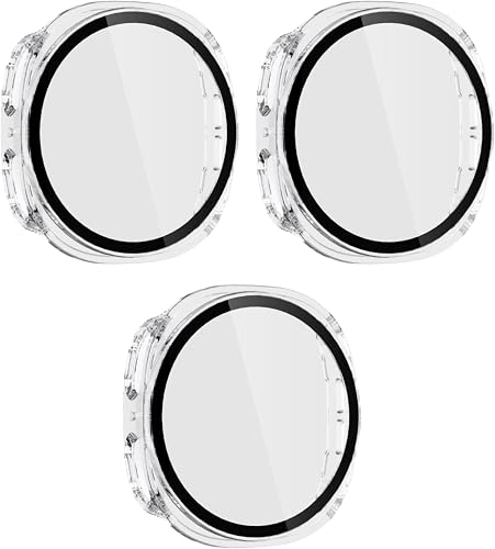 3 Pack - 44mm Hard Case + Screen Protector compatible with Galaxy Watch 8 - Generic (Combination 4)