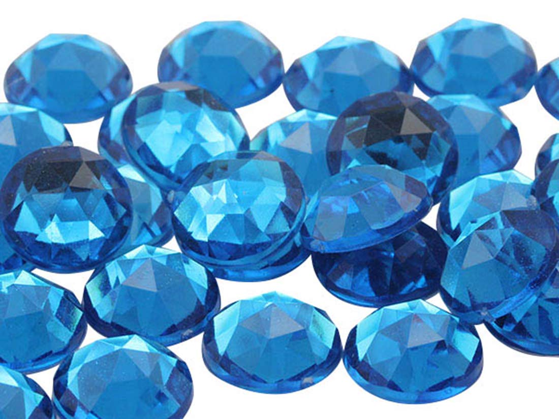 13mm Flat Back Round Acrylic Rhinestones Plastic Gems for Jewelry Making Costume Jewels Cosplay Embelishments
