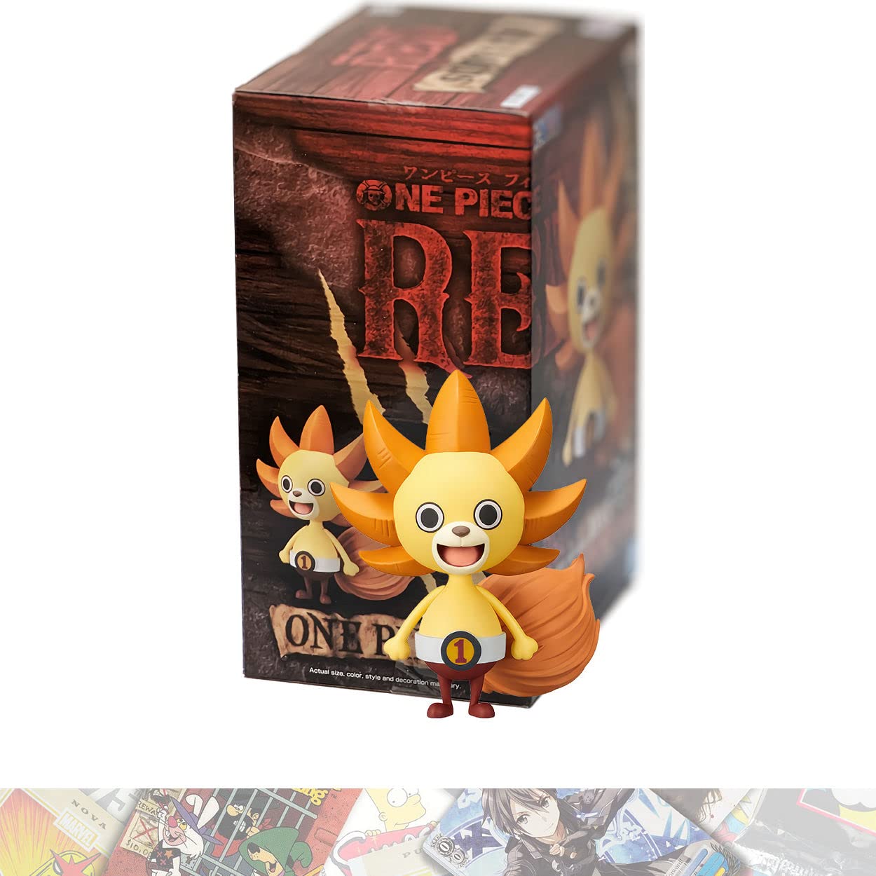 Sunny Kun [B]: 6cm DXF The Grandline Men Statue Figurine Vol.5 Bundled with 1 A.C.G. Compatible Theme Trading Card (19063)