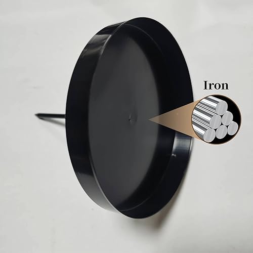 Miniatura 2 de 4 portavelas de corona de adviento de 3 pulgadas, portavelas de metal negro, portavelas de hierro para decoración de coronas de Adviento de fiesta