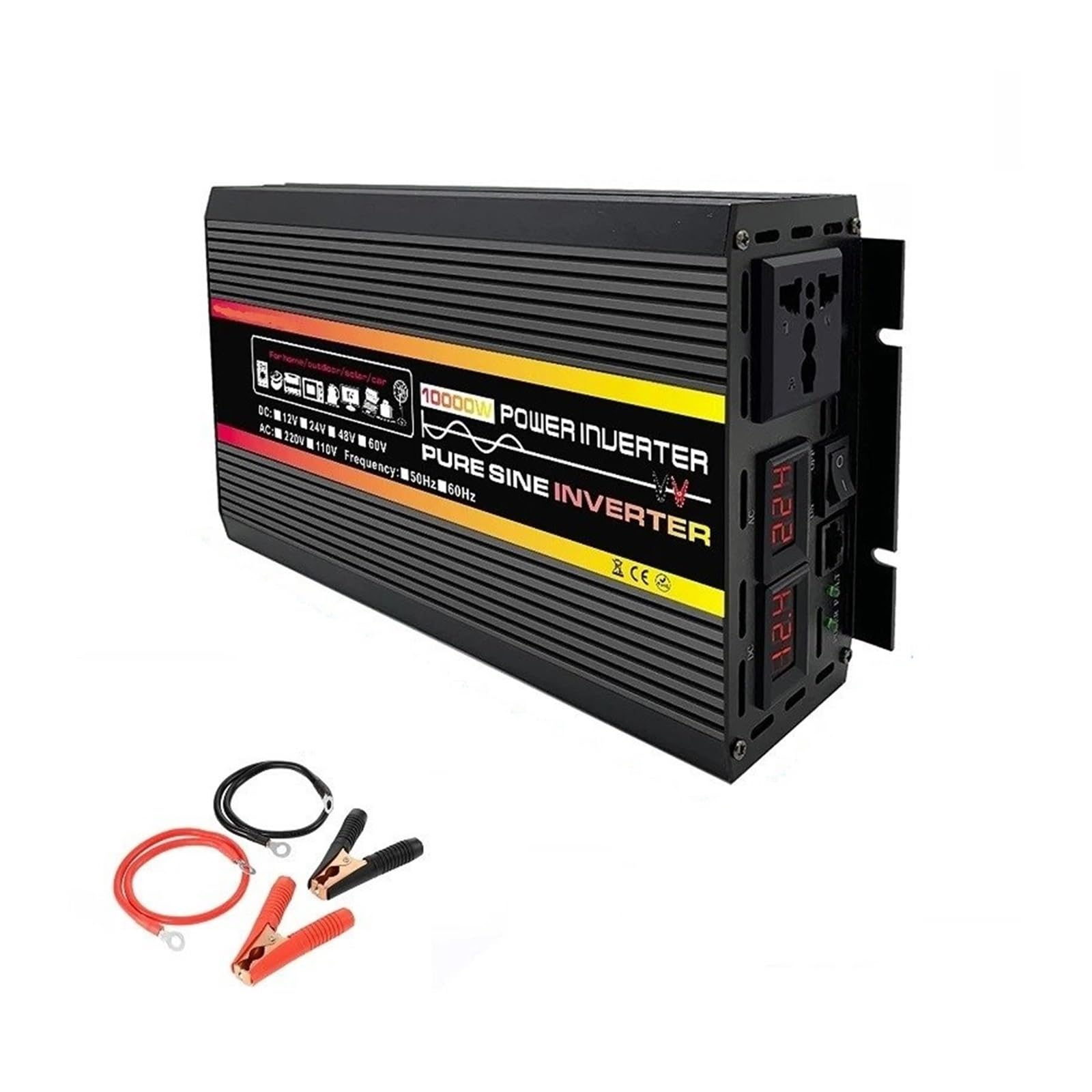 Power Inverter Inverter Potenza 12000W E 10000W Inverter Solare Pe A Onda Sinusoidale Pura Trasformatore Tensione DC12/24/48/60V A AC 220V(24V,110V 60HZ,10KW)
