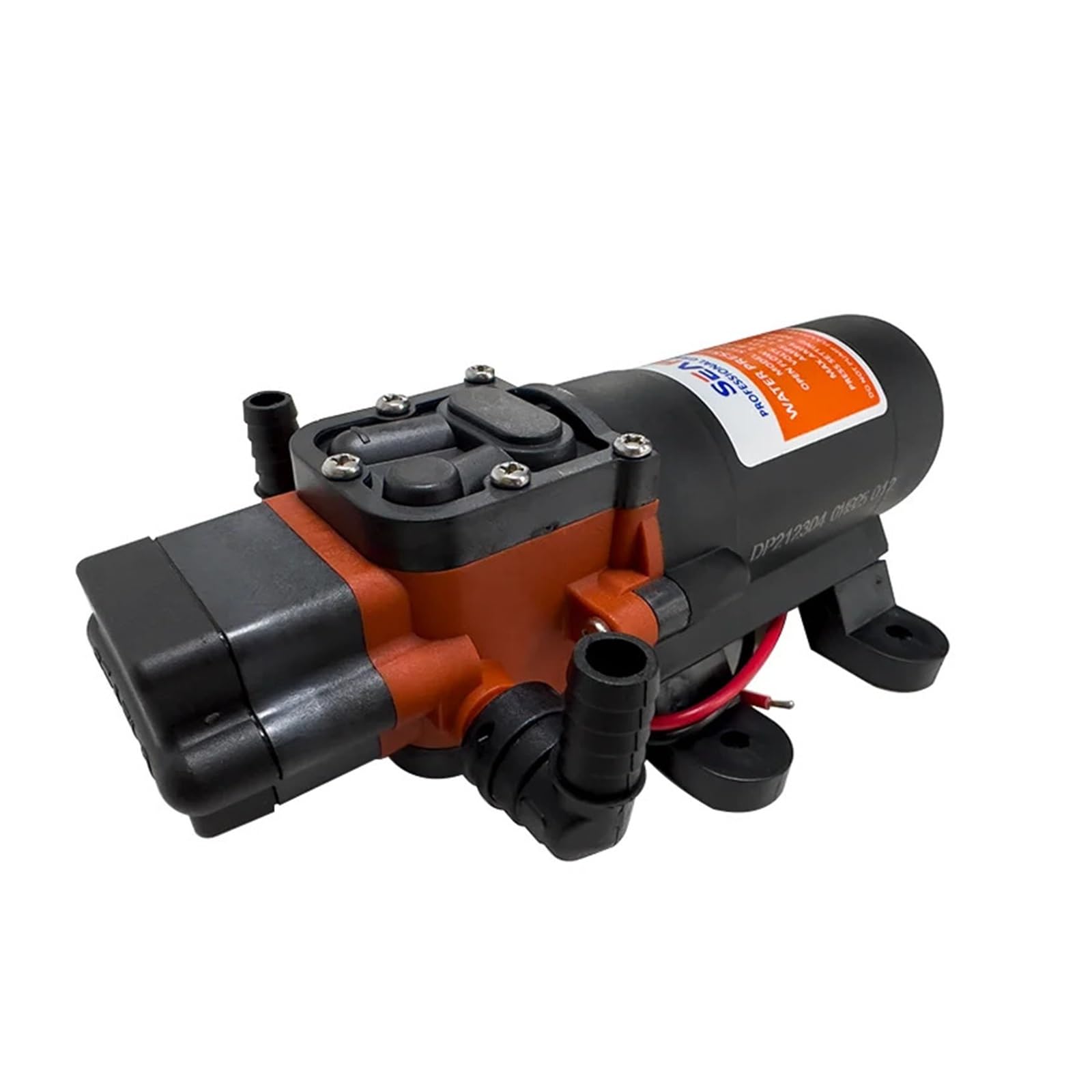 Miniature 35PSI DC 12V 24V Marine Electric Booster Pump Diaphragm Self-priming Pump Solar Shower Car Wash Toilet Pumping RV