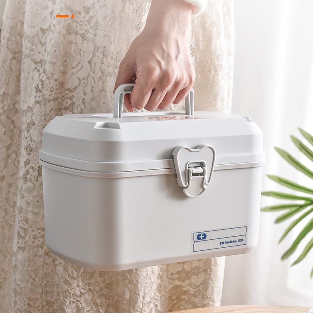 XMING Pecho de la Medicina del hogar Caja de la Medicina, la Familia Cargado pequeño Conjunto Completo de la Medicina Permanente Caja de la Medicina