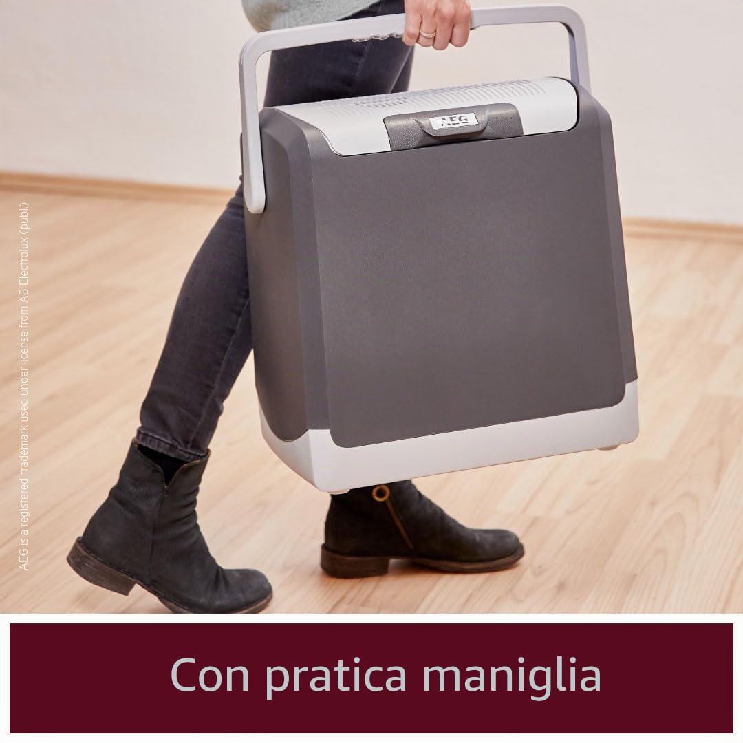 AEG Automotive 10695 Contenitore termoelettrico per Frigorifero e Riscaldamento KK 14 Litri, 12/230 Volt per Auto e Presa, 14 Liter