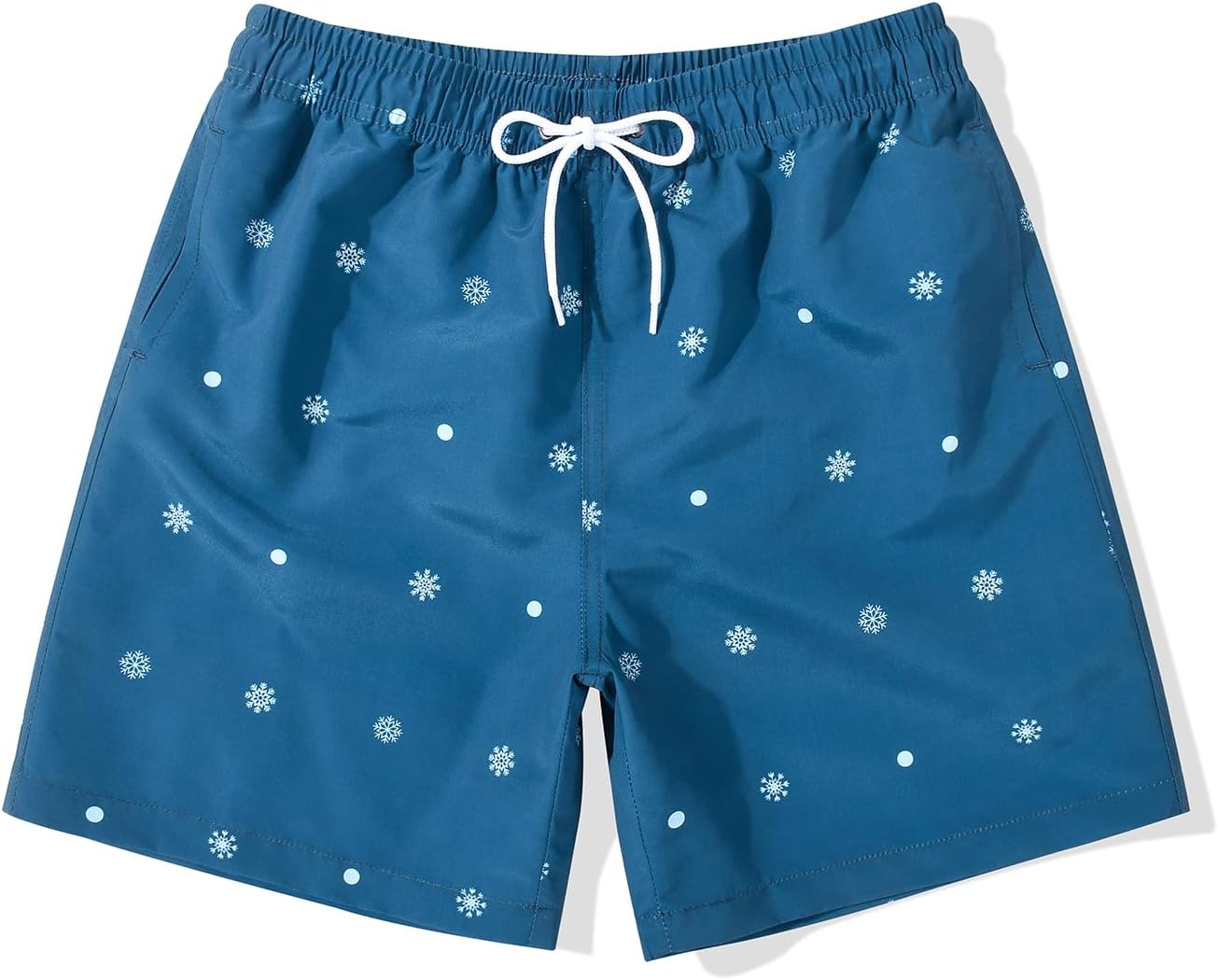 SNOW DREAMS Boys Swim Trunks Quick Dry Swim Shorts Lightweight Bathing Suits Side Pocket