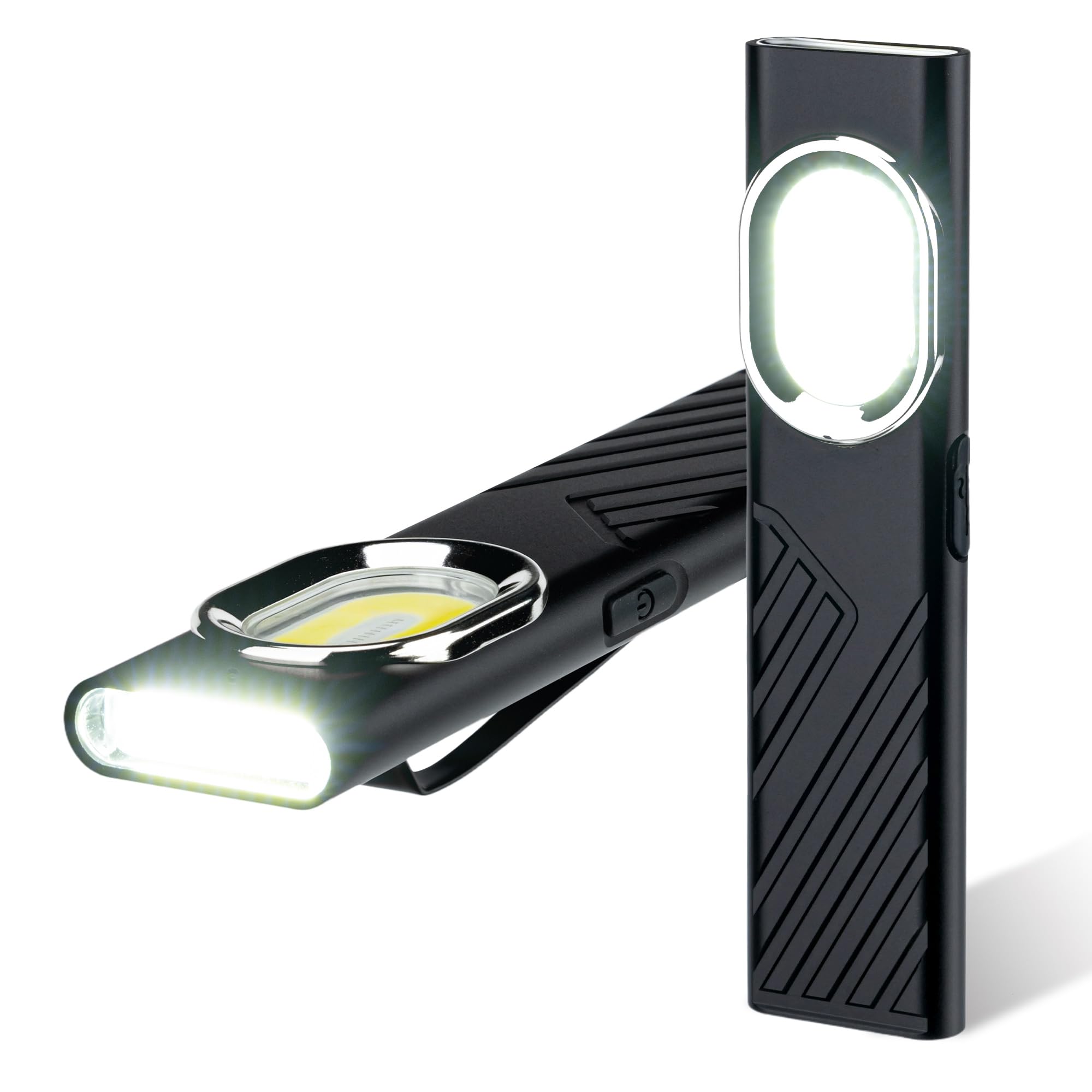 Wigearss Torcia Magnetica Ricaricabile USB Lampada da Lavoro Officina Luce LED COB Portatile con 8 Modalità