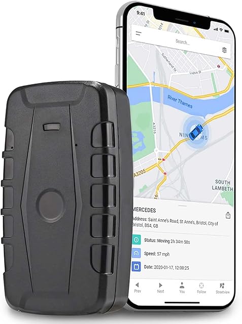 104 PRO Magnetic GPS Tracker  from Rewire Security - Pay As You Go Portable Vehicle, Car, Lorry, HGV, Truck, Asset Tracking Device with up to 90 days Stand by Time Car Tracker Devices