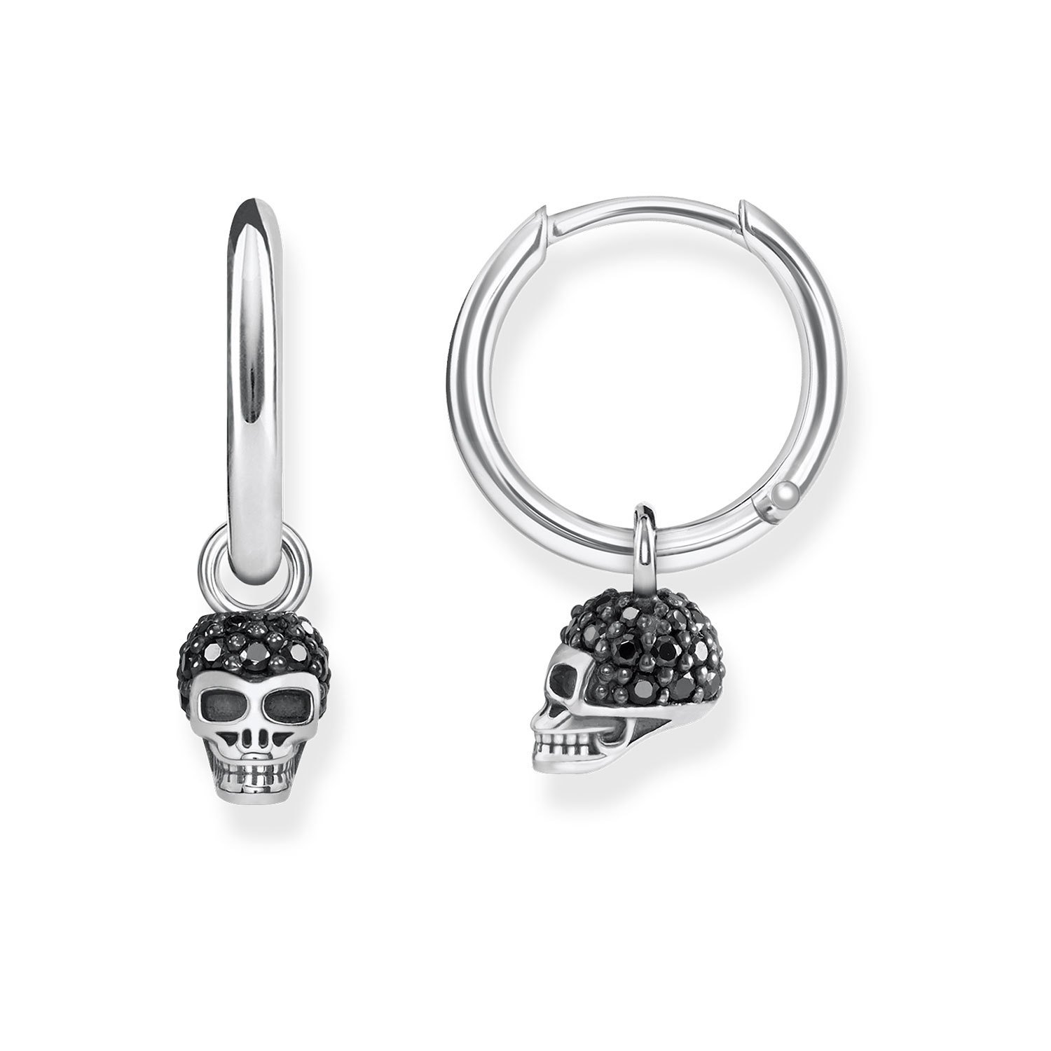Thomas Sabo CR623-643-11 SIlver Hoop Earrings Skull face Jewellery