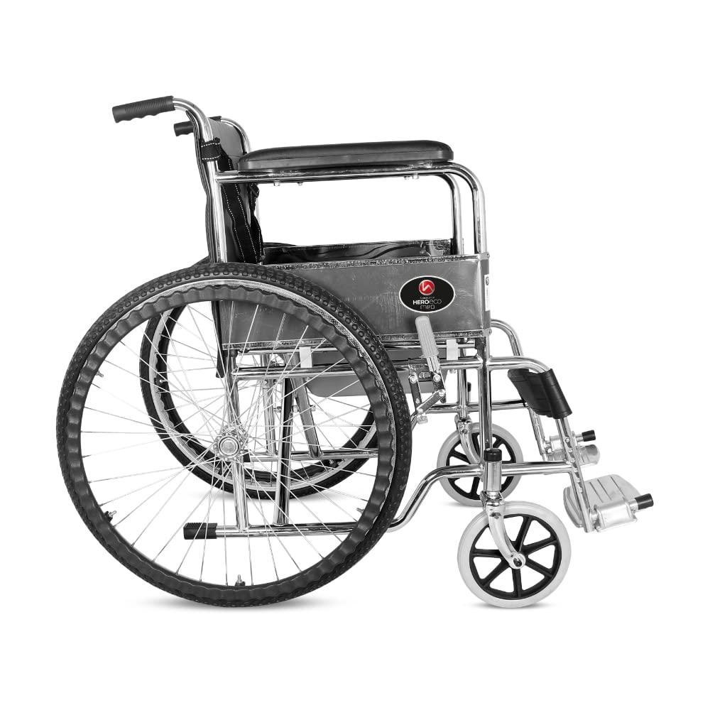 Hero Eco Med - Mediva MHL 1002-C Commode Wheelchair for adults and specially-abled, Foldable Height adjustable design (B0BCWDWBZV) Amazon Price History, Amazon Price Tracker