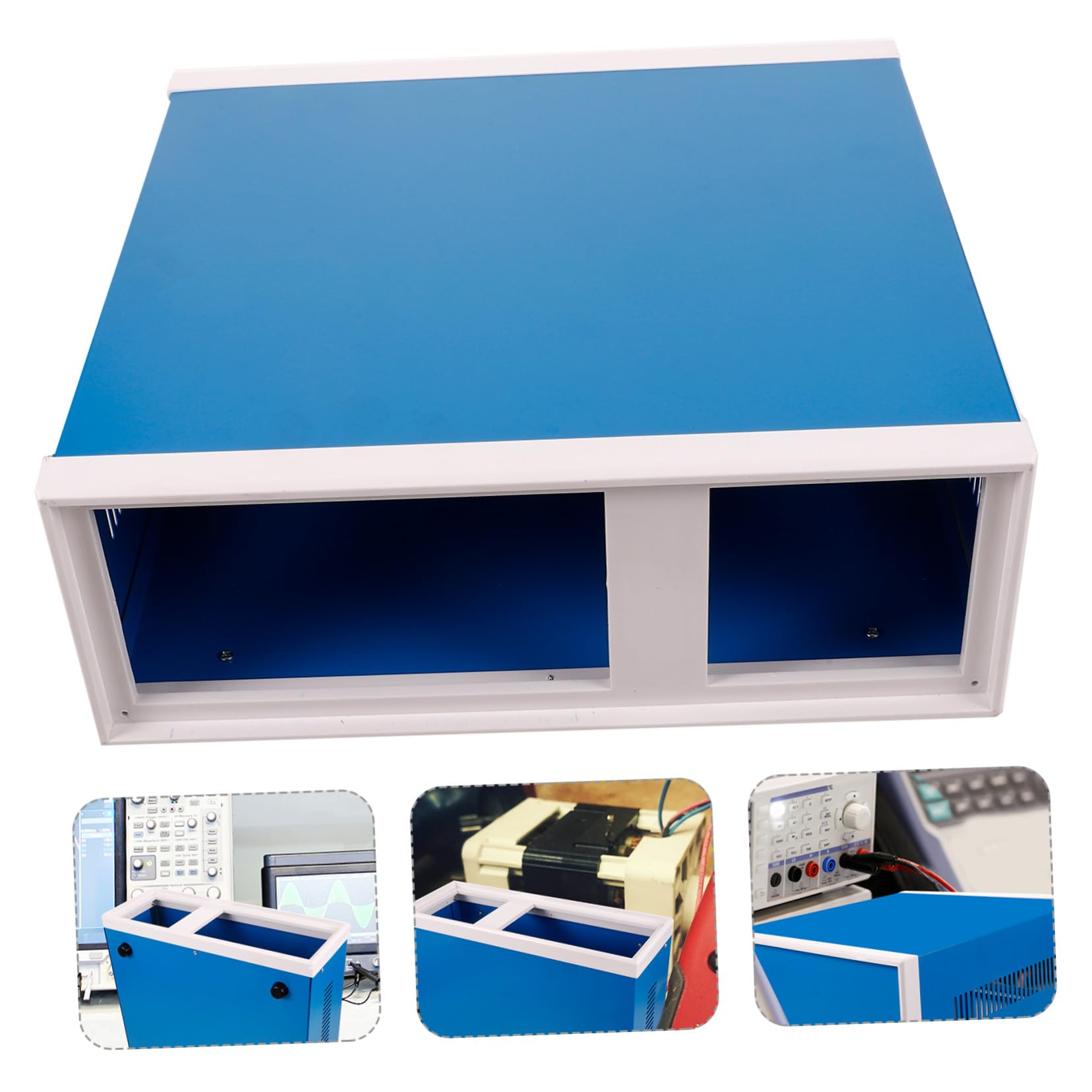 Scatola Elettrica in Ferro Blu Resistente alle Intemperie per Protezione Strumenti Elettronici Aspetto Semplice ed Elegante da Esterno