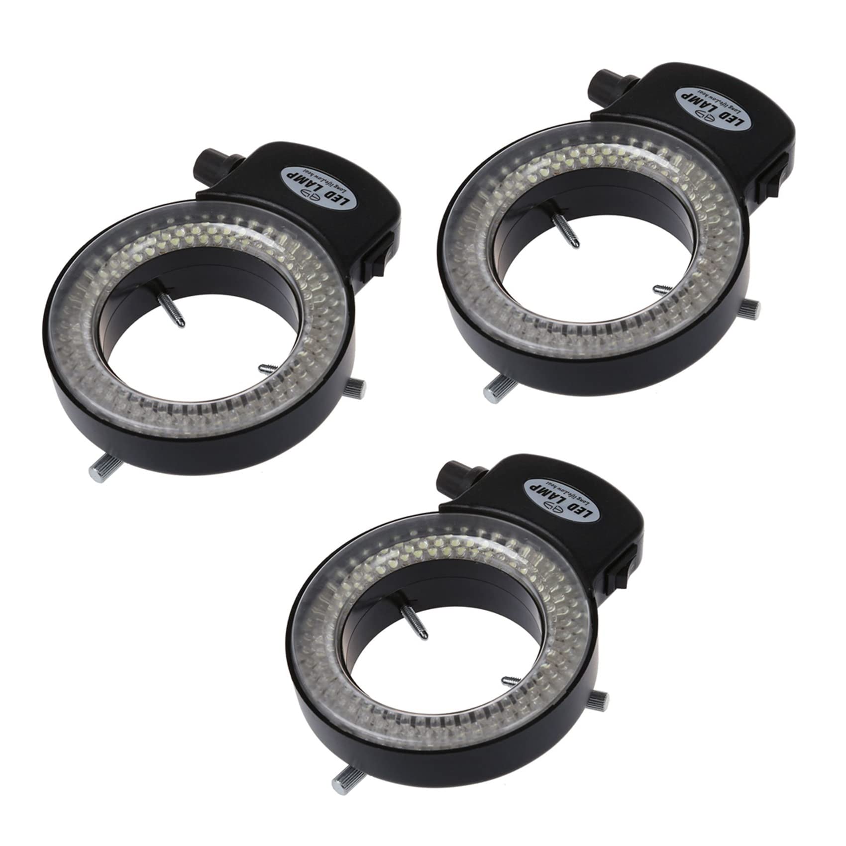 3X 144 LED Luz del Anillo del Miniscopio Luz del Anillo 0-100% Ajustable para Luz del Anillo del Miniscopio