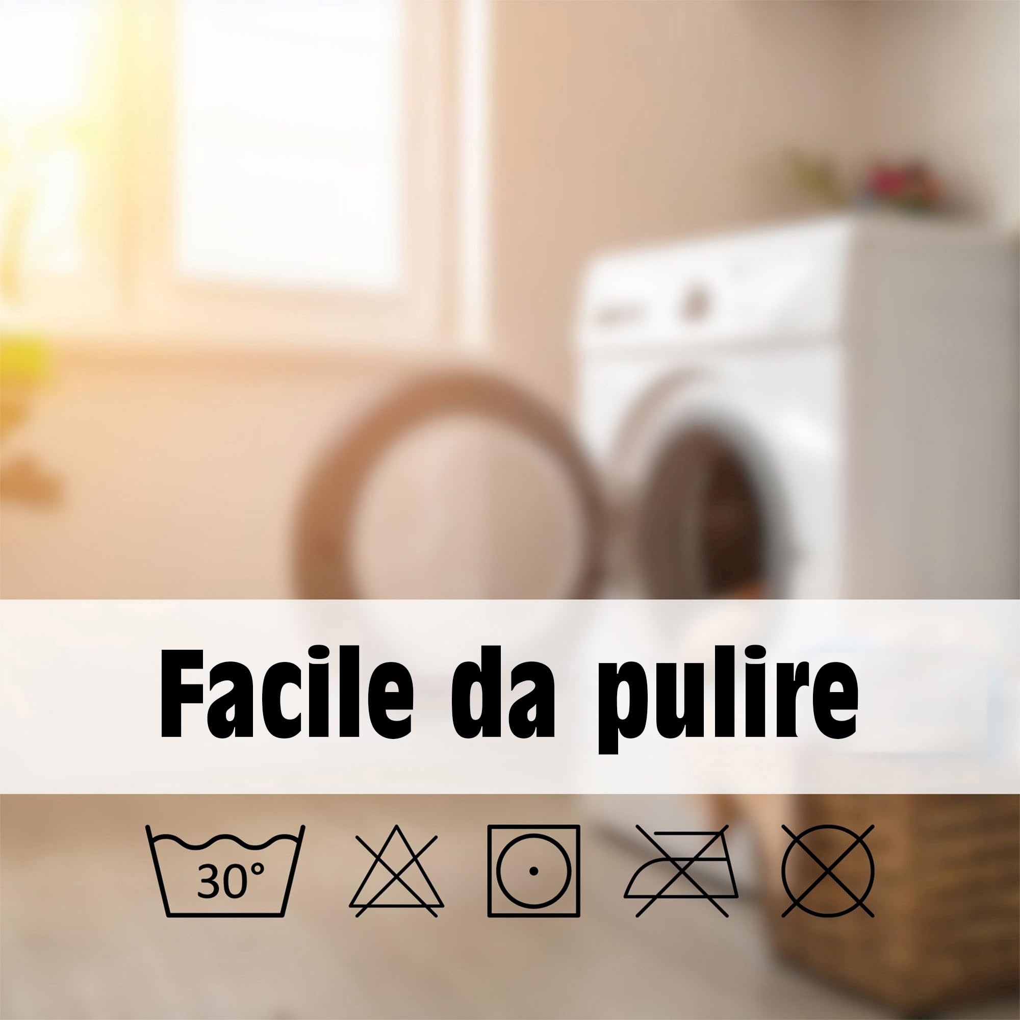 Tappeto bagno rotondo Ø 56 cm, microfibra shaggy a pelo lungo, grigio, antiscivolo e assorbente, lavabile in lavatrice 30°C e asciugabile a bassa temperatura, adatto a riscaldamento a pavimento