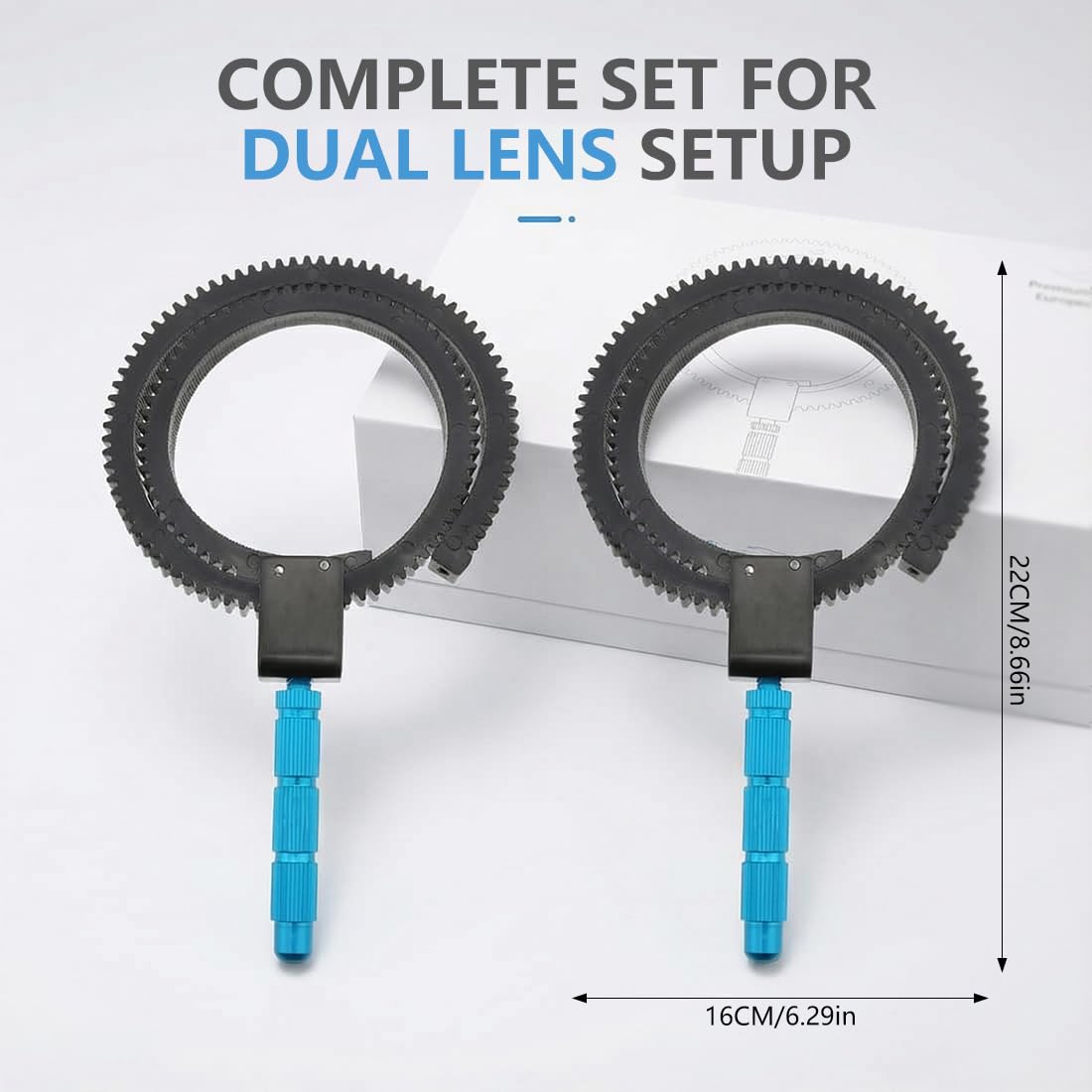 1 Pezzo Regolabile Manuale Cintura Flessibile Follow Focus per Leva Follow Focus Obiettivo Zoom Fotocamera (Nero)