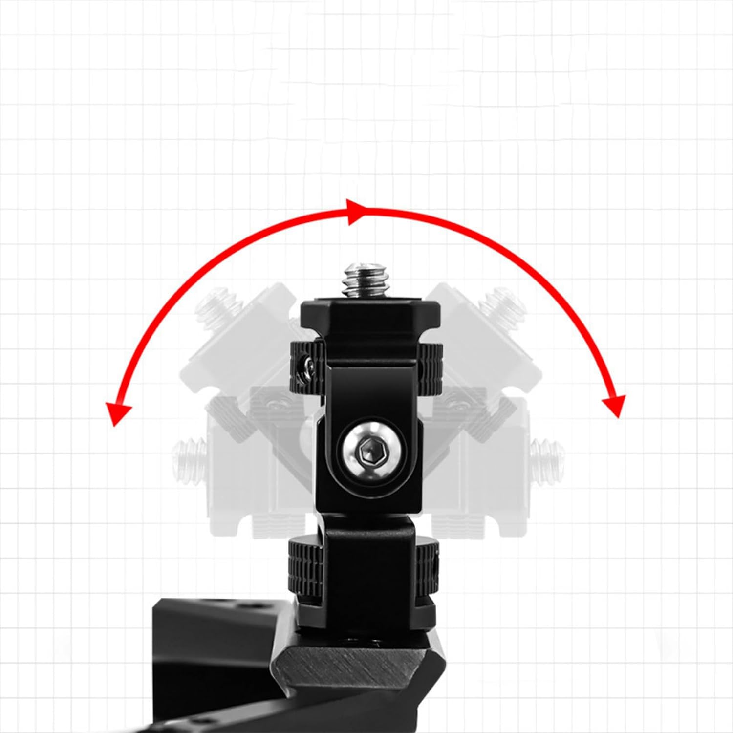 Field Monitors Holder Hot Shoe Mounts with Adjustable 1 / 4 Screw for Fill Light and Video Accessories Field Monitors Holder