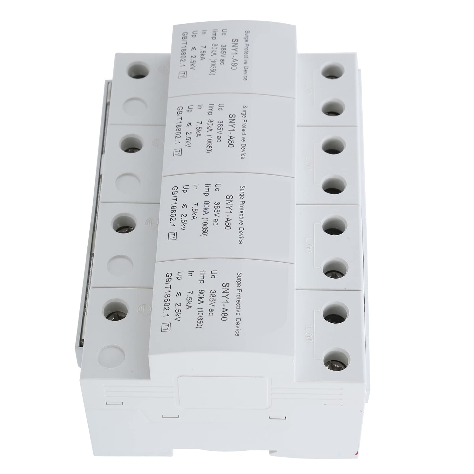 SIXRUN Parafoudre à 4P, Disjoncteur Haute Performance pour Protection