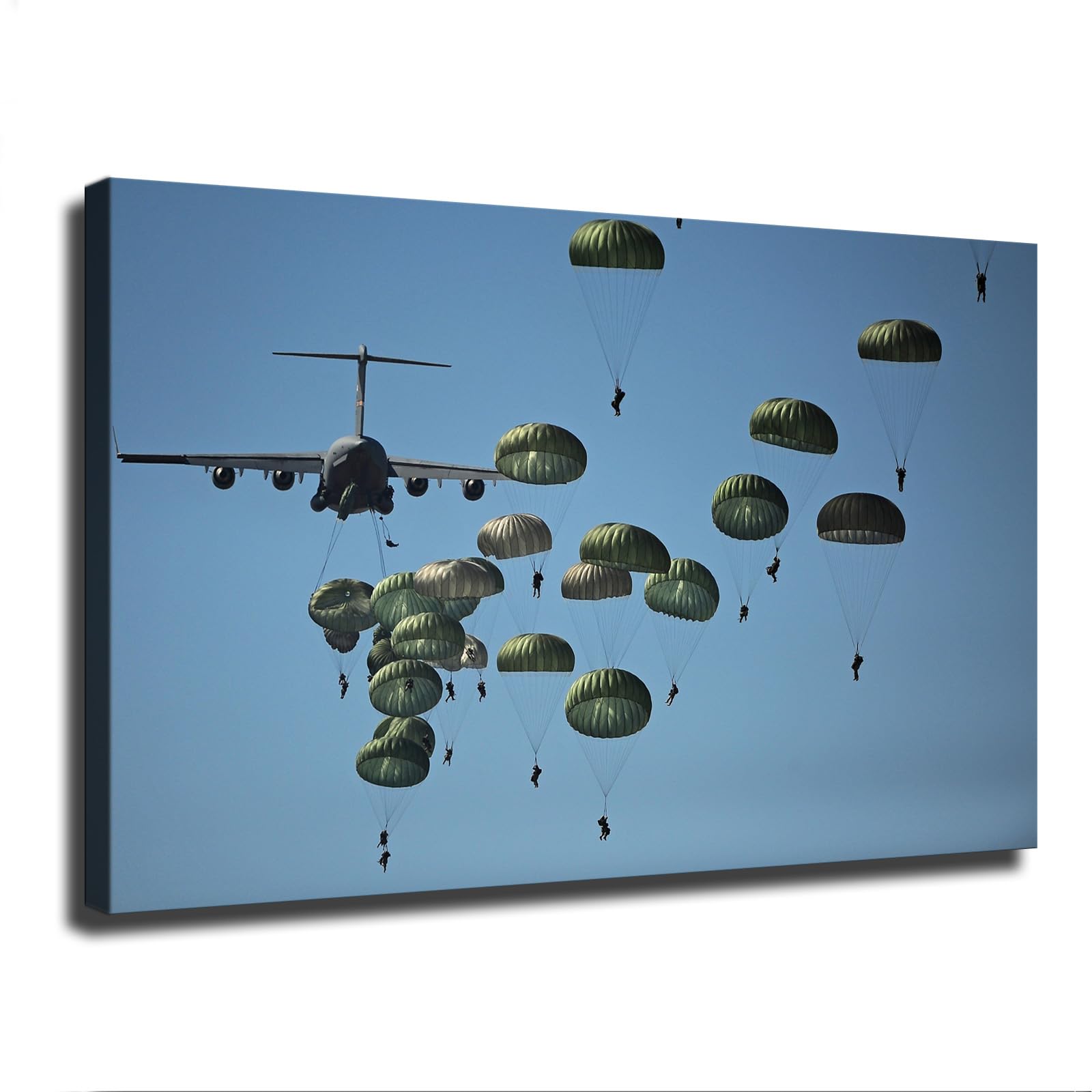 SaiFfe 82ND Us Army Airborne Poster Decorative Painting Print Modern Home Bedroom Living Room Decoration Canvas Wall Art Aesthetic (Unframed,20×30inch)