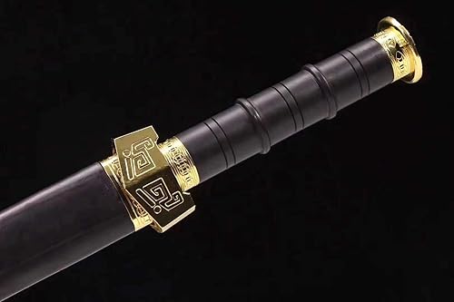 Miniatura 3 de Qinshi Huang firstemperor espadas chinas forjadas hoja azul de acero de alto carbono