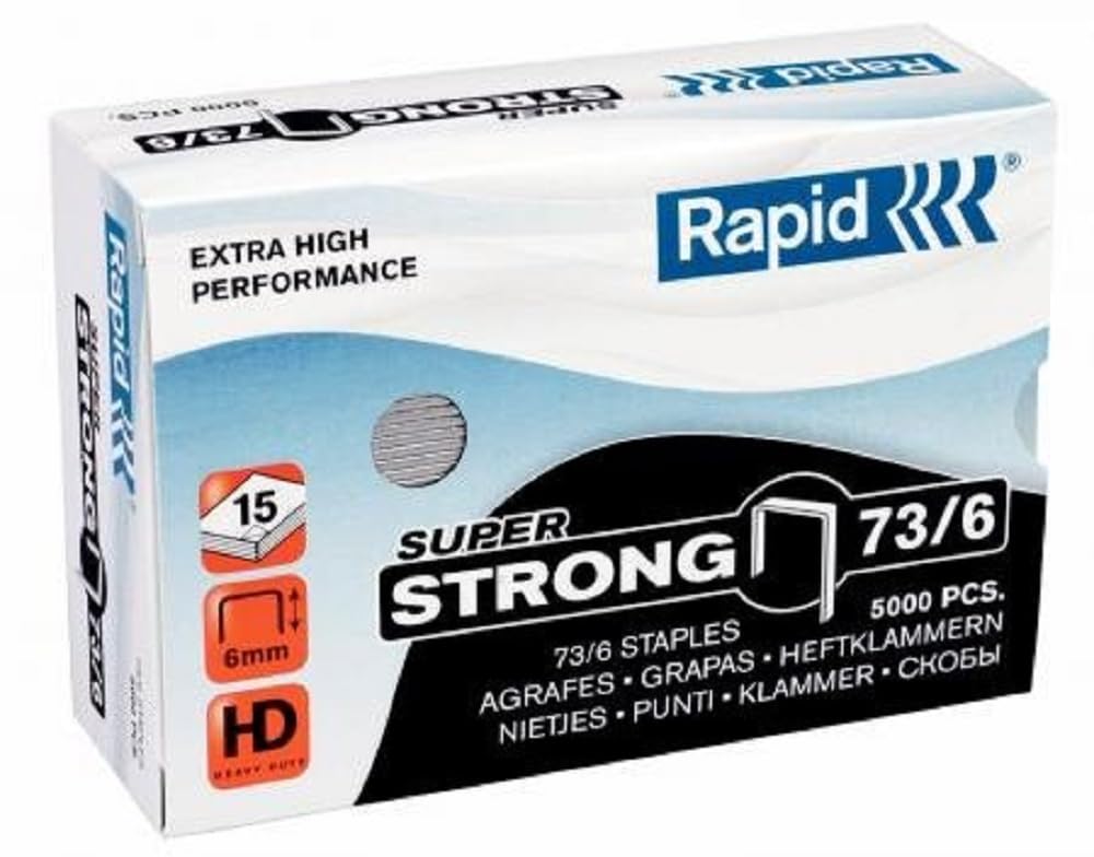 RAPID 24890200 - Caja 5000 grapas 73/6 mm Super Strong galvanizada