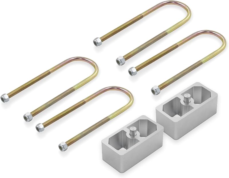 Kit de blocos para rebaixamento de suspensão traseira com feixes de molas QGHAUC – 5,08 cm