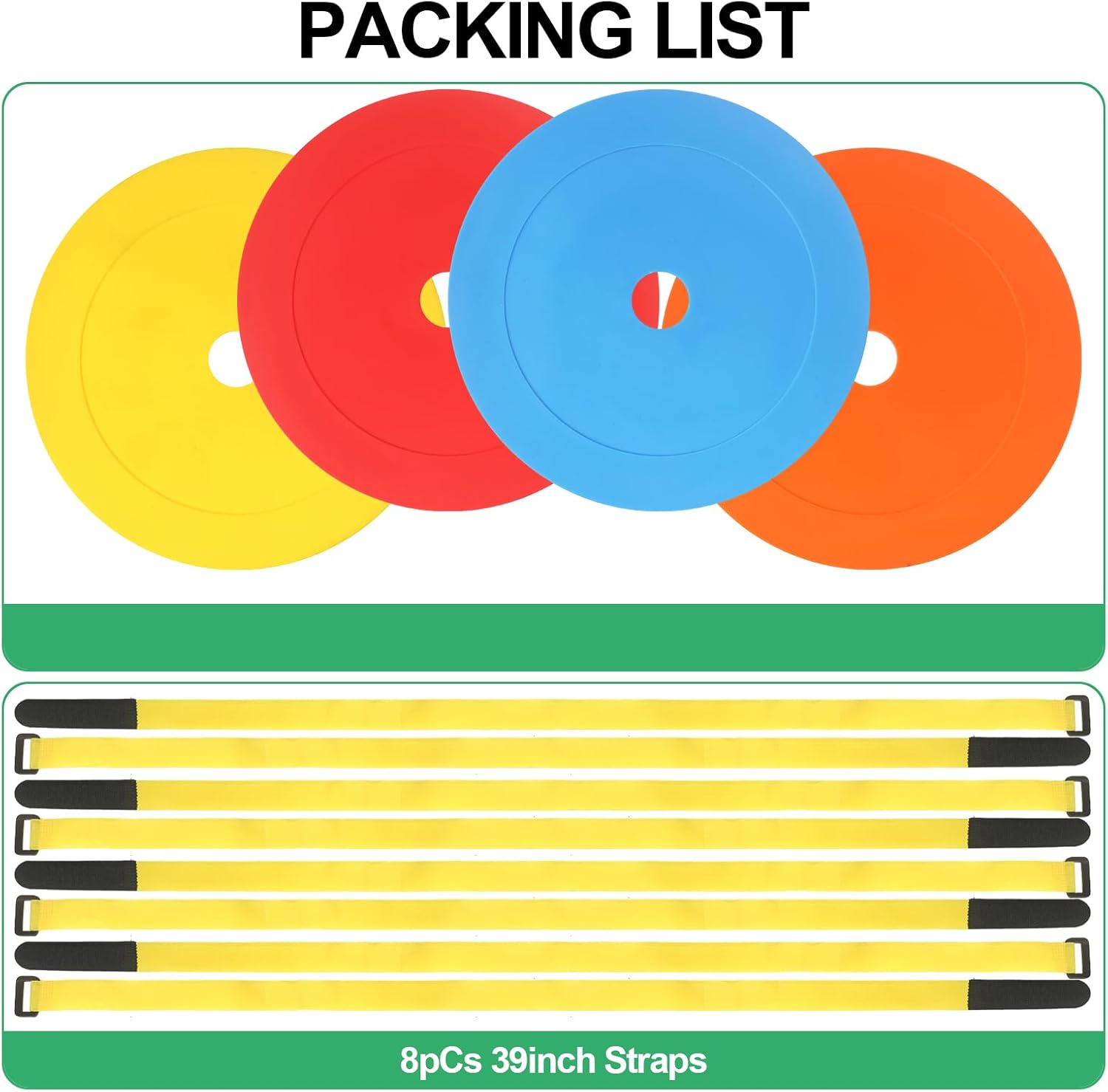 Soccer Goal Shooting Training Target: 8pcs Goal Targets with Adjustable Extra-Long Strips for Goals Training Enhance Agility Speed for Lacrosse, Hockey, Baseball, Football