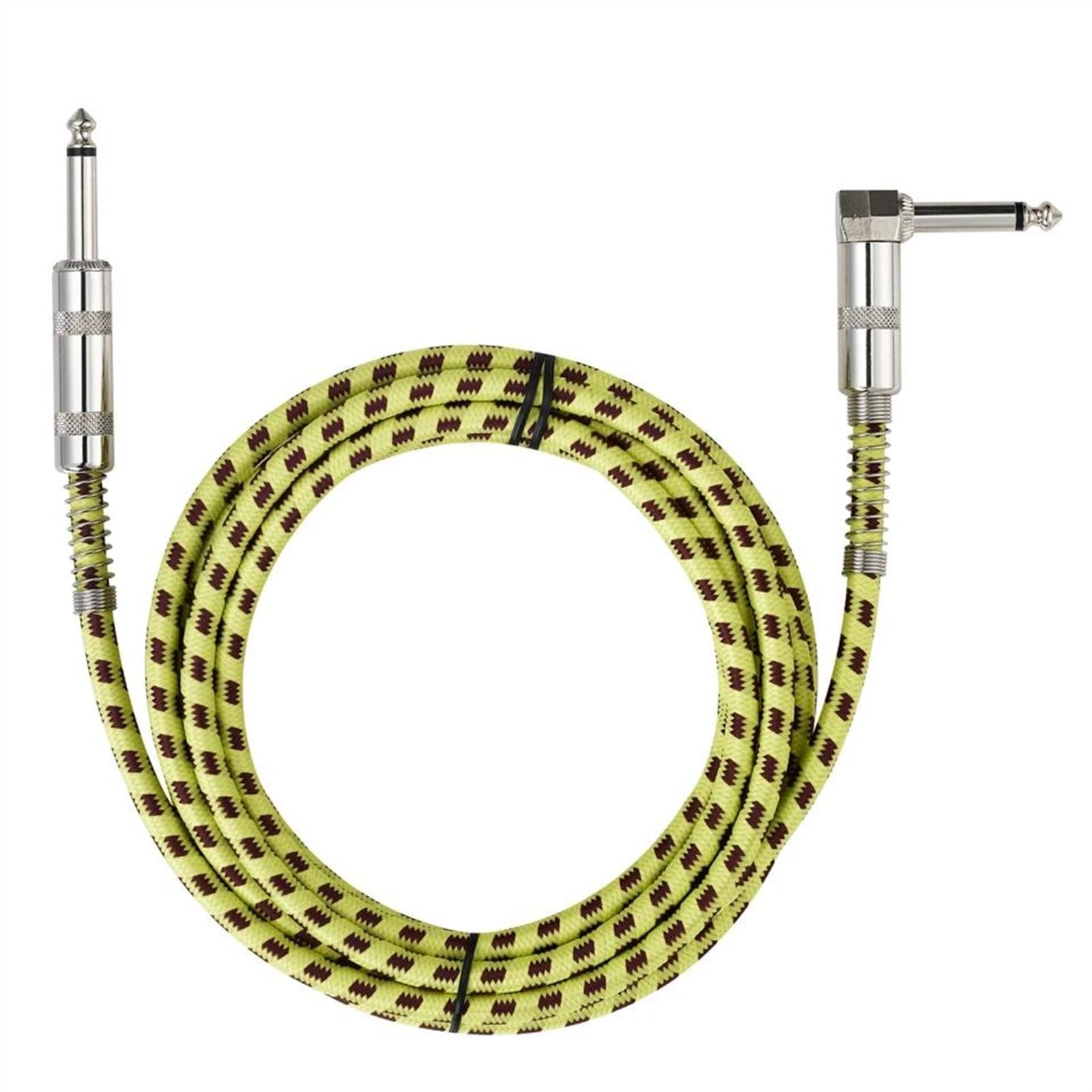 5 Szt. 6,5 Mm Jack Z Męskiego Na Męskie Instrument Gitarowy OFC Kabel Audio Z Folii I Pleciony Kabel Ekranowany Kabel do Instrumentów Gitarowych